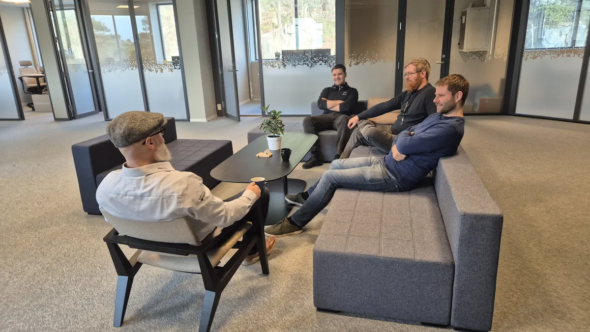 Sofaområdet i de nye Digiserv-lokalene